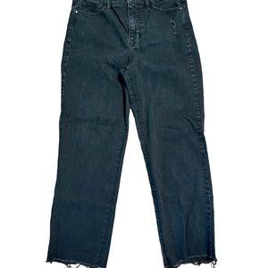 Social Standard by Sanctuary black high rise crop straight Jean size 10